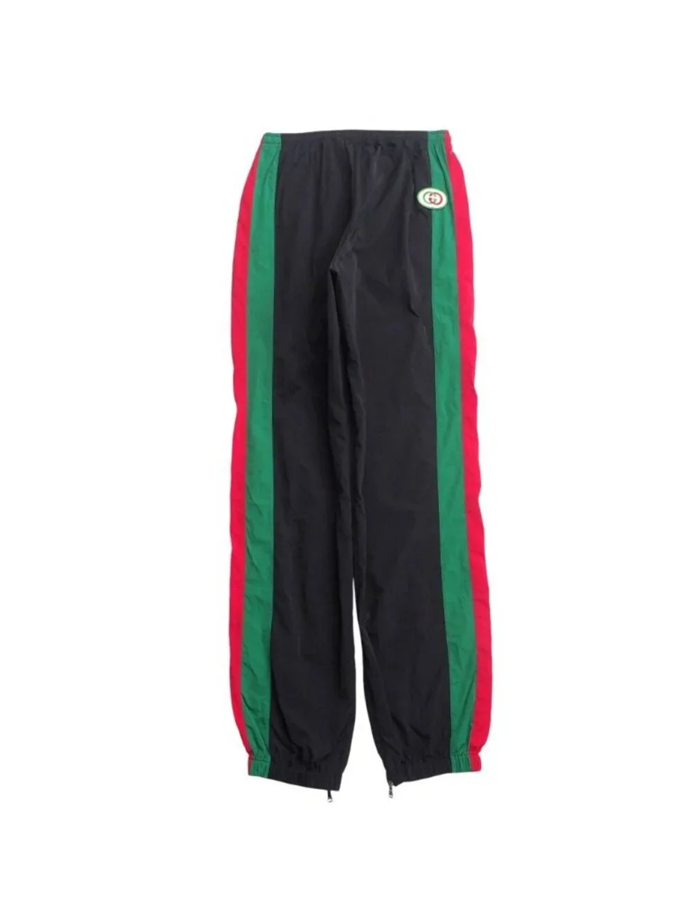 Gucci Oversize Nylon Track Pants S Side Line Web GG Logo Patch